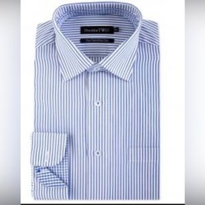 Blue and white bengal dress shirt. Worn once.